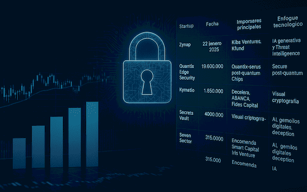 Sector ciberseguridad: qué startups levantaron inversión en España 2025