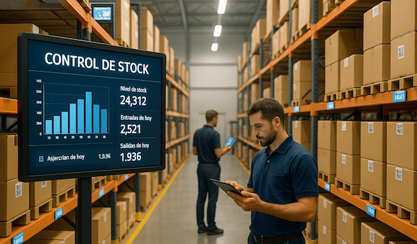 ERP almacén para pymes: control de stock en tiempo real y precisión