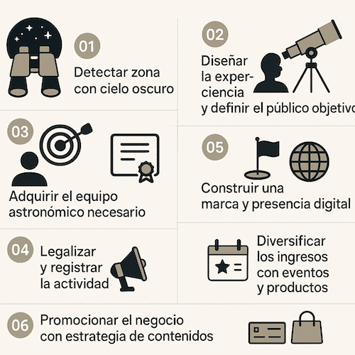 7 pasos para emprender con éxito en el astroturismo rural 7 pasos para emprender con éxito en el astroturismo rural