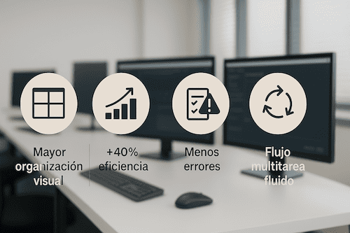 Beneficios del uso de múltiples pantallas Beneficios del uso de múltiples pantallas