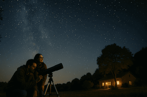 Observación de estrellas en entorno rural Observación de estrellas en entorno rural