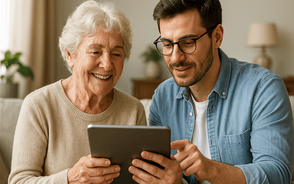 Acompañamiento digital para mayores: ideas de negocio con impacto social y futuro asegurado