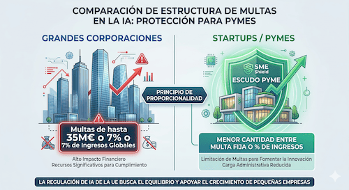 Proporcionalidad de Sanciones - Startups vs. Grandes Corporaciones Proporcionalidad de Sanciones - Startups vs. Grandes Corporaciones